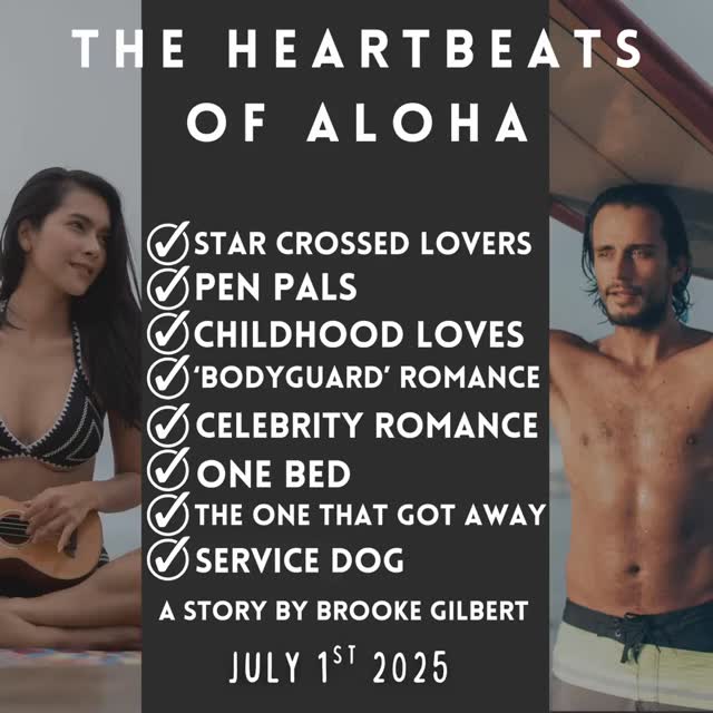 Releasing July 1st for Disability Pride Month! 🌺
It’s been a tough health year, but with the help of A LOT of people this book is releasing tomorrow and I can’t wait to share it with you :)
🌺 Introducing Luna & Reef 🌺 Meet the hearts behind The Heartbeats of Aloha!
Luna: Ukulele virtuoso, STRONG cancer survivor, navigating panic attacks & depression while chasing her music dreams 🎵💜
Reef: Bartender by day, secret identity at night, ultimate dog dad, the childhood friend who never forgot her ✨
This sweet Hawaiian romance checks ALL these boxes: ✅ Childhood sweethearts reunited ✅ Pen pal romance ✅ Celebrity/secret identity ✅ One bed/One stage ✅ The one who got away
But most importantly? It features authentic disability representation with Luna navigating invisible illness while chasing her music dreams.
Help me celebrate Disability Pride month and add this to your TBR! 🌴📚 More info in bio. Releases Tomorrow!!
#DisabilityPrideMonth #OwnVoices #July1st #BeachRomance #MentalHealthRep #BookstagramHawaii #RomanceBooks #TBR #July2025 #Theheartbeatsofaloha #brookegilbertauthor #underthehawaiianstars #thealohasoulmatesseries #thealohasoulmates #disabilityreads #disabilityrep #beachreads #newrelease #newreleasetuesday #newreleasebooks