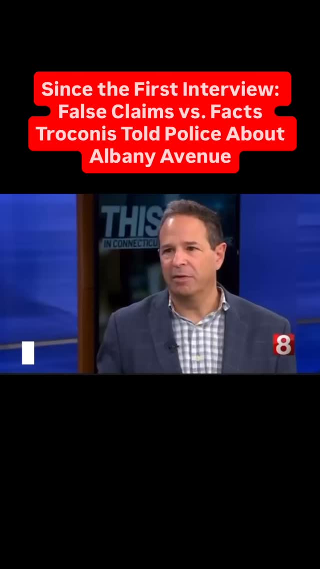 Michelle Troconis Told Police About Albany Avenue From the Start
Some claim Michelle Troconis never mentioned Hartford’s North End while Fotis Dulos dumped trash. That’s simply false.
From her very first interview, Michelle told police that Fotis threw away trash bags on Albany Avenue. She was a passenger, texting and talking on her phone, not paying attention and when she asked questions, Fotis told her not to worry, that it would be quick, just construction bags. Three stops and two bags aren’t enough to suggest she knew a crime had occurred.
The real issue is how law enforcement and prosecutors twisted the facts to fit a story, instead of following the evidence. Why mislead the public or a jury just to win a conviction?
#JusticeforMichelle #michelletroconisisinnocent #wrongfullyconvicted #freemichi✊🏼 #truthmatters #michelletroconisisinnocent #wrongfulconviction #habeascorpus #appeal #policemisconduct‼️ #innocentgirl❤️ #ctnews #ctnewschannel #ctpolice #stamfordcourt #connecticut #newcanaanct #ctstatepolice @govnedlamont
The truth should matter more than a win.