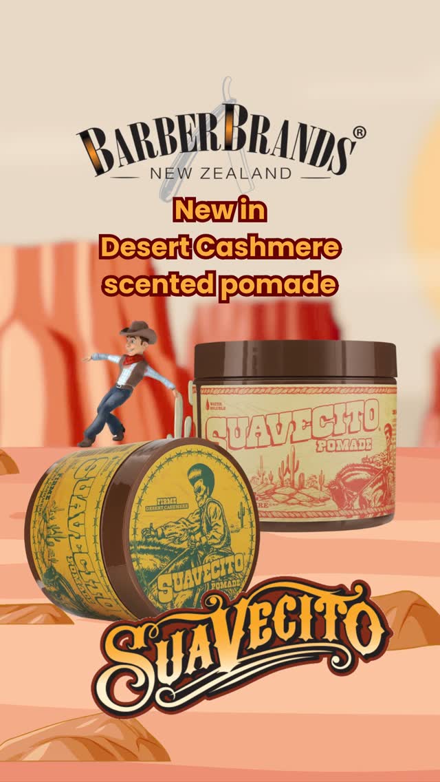 Check out the new Suavecito Desert Cashmere pomade scents- available for a limited time only. Get it Hombre!
Link in bio
#barberbrandsnewzealand #queenstownbarbers #wellingtonbarbers #chchbarber #nzbarbershop #kiwibloggers #kiwiblogger #nzbarber #haircarenz #hamiltonbarbershop #barberstyle #hairnz