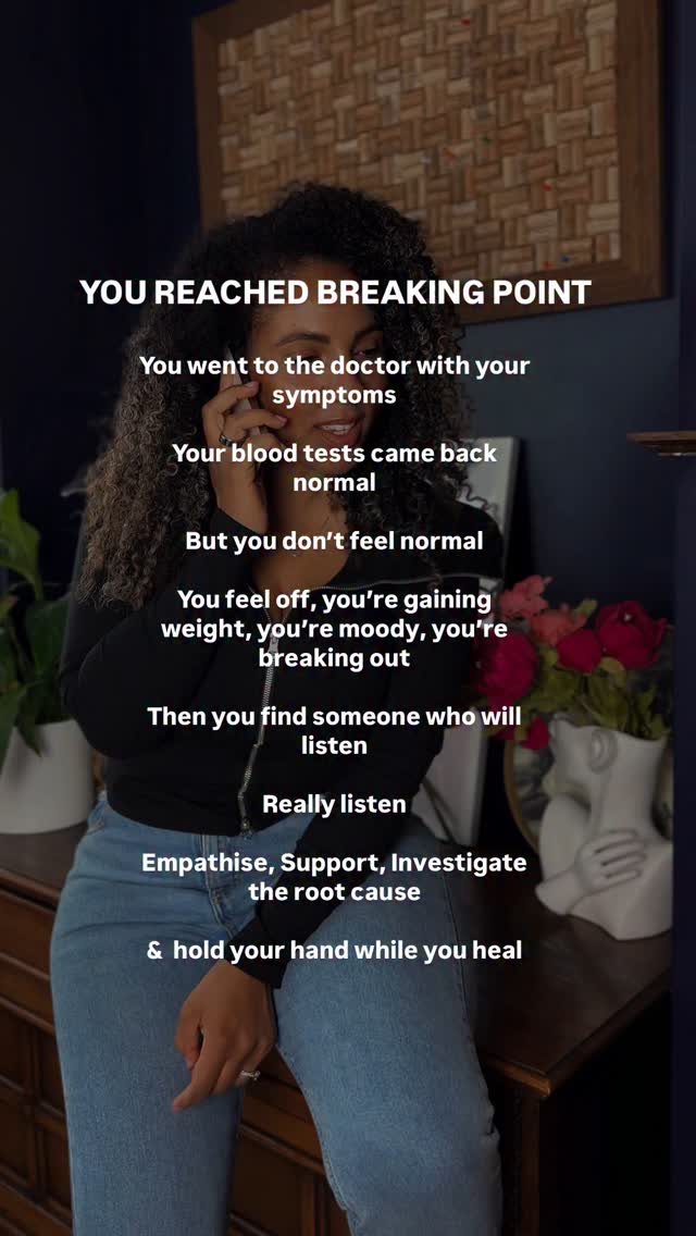 YOU DON’T HAVE TO KEEP FIGHTING ALONE ❤️
I’ve been where you are now - exhausted by the constant analysis, wondering why you feel so bad, endless googling of symptoms and supplements. You feel stuck and you’re not getting the support you need.
I understand the frustration and desperation that comes from this situation which is why first sessions with my clients are always 2 hours long!
This is my chance to get to know them, truly get to know them. Their likes, dislikes, fears, triumphs, life experiences so that I can put together the pieces of the puzzle to find the root cause of their imbalances. And it’s their chance to finally let it all out, bare all, laugh, cry and know they’re no longer alone.
We combine nutrition, homeopathy, lifestyle changes and targeted supplements to bring mind, body and soul back into beautiful feminine balance.
And what an honour it is for me to see this take place 🥲
If you’ve reached breaking point and NEED to make that change, I have space for 1 client to start work with me 1:1 this month.
DM to apply ✨