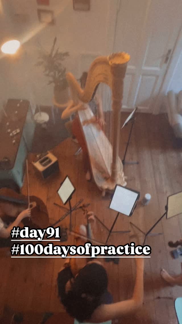 Thank you @elaiaquartett @angelika.wirth @musicianderson for this beautiful day ☀️💘
#harp #berlinmusician #harpist #stringquartet #arrangement #sufjanstevens #classicalmusician #pop #berlinartist #chambermusic #100daysofpracticechallenge
