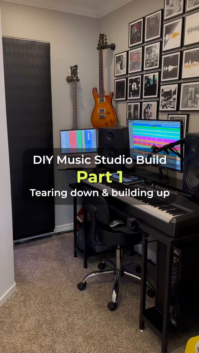 Part 1 of my home studio build:
Tore out the old vocal booth, salvaged what I could, and built a new wall to help with sound.
The track is “December Nights” from my album Fragmented Night.
Part 2 coming soon! Follow along as this space comes together.
Text overlays in this episode:
Tearing down & building up
New studio space
Salvaged 2x4s from vocal booth
Extra wall to help with noise
Frame raised due to short studs
Soundproofing, reused insulation
Track: December Nights
5/8 drywall from old vocal booth
Not staggered, covering later
Ollie approves!
More soundproofing in Part 2
#diyproject #homestudiosetup #studiobuild #basementmakeover #creativespace