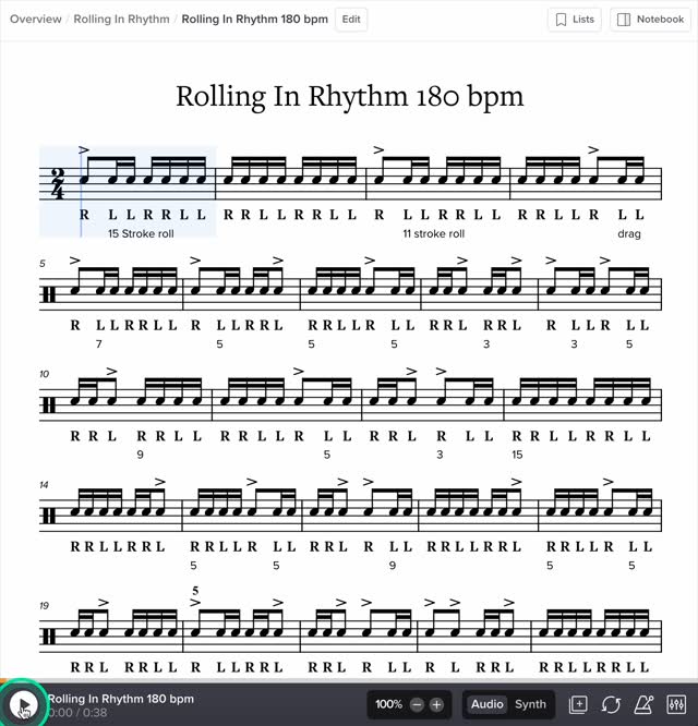 That's lessons all wrapped up for the summer! Here is a little summer project some of the students will be working on. Charlie Wilcoxon's "Rolling In Rhythm". A great study for technique, chop building and for developing ideas for new vocabulary.