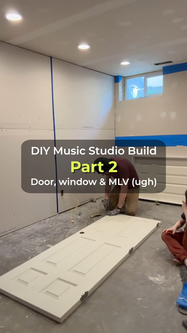 Part 2 of my home studio build:
Filled a hollow door with drywall, finished the window, and struggled installing MLV.
The track is “I Love It When It’s Cold” from my album Fragmented Night.
Part 3 coming soon! Follow along as this space continues to take shape.
Text overlays in this episode:
DIY Music Studio Build
Door, window & MLV
Filling hollow door with extra drywall
Used some old spray foam as glue
Ollie made sure it stayed flat
Quick frame for the window
Used some MLV for soundproofing
Nightmare… super heavy
Drywall lift saved the day
Wish I’d put this up before drywall
Covered door with the leftover MLV
Next up, wall paneling in Part 3
#diyprojects #homestudiosetup #studiobuild
#BasementMakeover #creativespace #indieartist #howitstarted