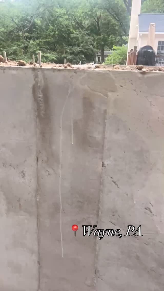 Wayne Garage Addition Job - foundation is in. Can’t wait to see this framed up! #construction #generalcontractor #builder #remodeling #addition #constructionlife