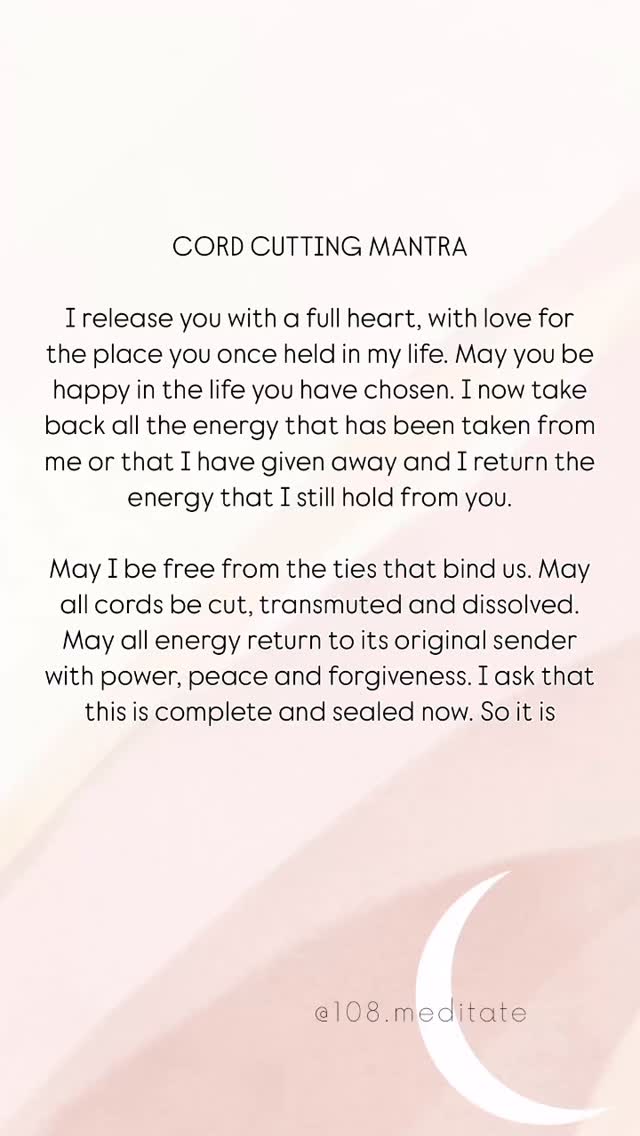 Imagine that every time you connect with someone—talking to them, thinking about them a lot, or having a strong emotion toward them—an invisible string, or cord, forms between you and that person.
If the relationship is healthy, the cord feels light and good. But if someone is negative, unkind, or draining, the cord can start to feel heavy, tangled, or even yucky. You might feel tired, sad, or just “off” after being around them—or even just from thinking about them a lot.
Sometimes, we still have cords connected to people we don’t talk to anymore. That can make us feel stuck or confused without knowing why.
That’s where meditation, prayer, or visualization to cut or clear the cords come in—to let go of energy that doesn’t belong to them anymore, and get back to feeling like themselves again.
It’s not about being mean or cutting people out of your life. It’s just about making sure your energy belongs to you—not to everyone you’ve ever met or thought about.
