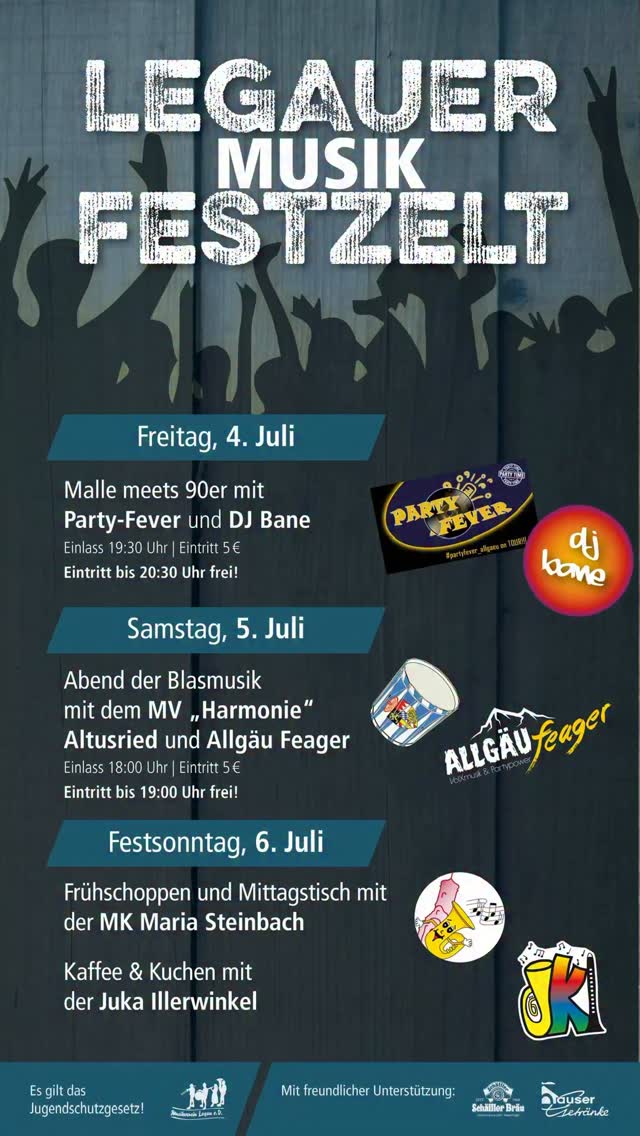 Na, seid ihr auch schon so heiß wie wir? 😍🔥 Malle, 90er oder Blasmusik-Beats - im Legauer Musik-Festzelt könnt ihr alles davon haben! 🕺🪩🎶 Freitag und Samstag machen wir wieder gemeinsam die Nacht zum Tag 🌟🚀 Und ein zünftiger Festsonntag darf natürlich auch nicht fehlen! 🍻🎺 Kommt vorbei!!❤️🔥🤩🤟🏼
#musik #blasmusik #festzelt #legau #musikfestzelt #gartenfest #2025 #malle #90er #hauptsachschäffler