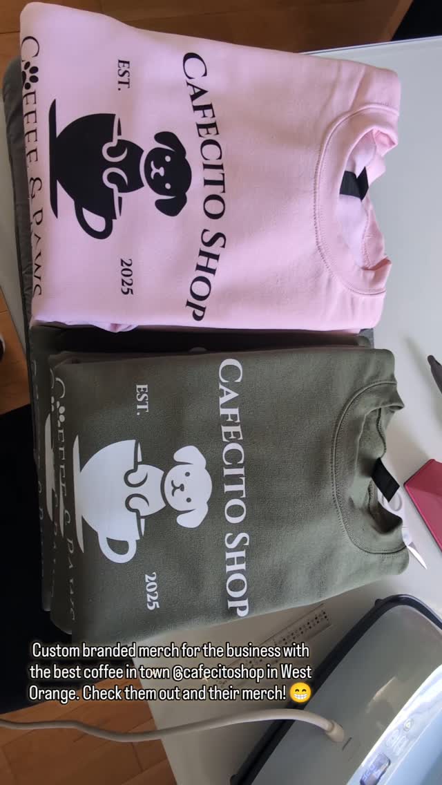 Coffee in one hand, leash in the other 🐶☕️
Whether you're a pink latte queen or olive green espresso type — these cozy sweatshirts are made for dog walks and coffee runs.
Which color are you grabbing first? 💖💚
#UpliftingCloset #cafecitoshop #westorangenj #smallbusiness #corporate #branding #brandedmerchandise #instagram #trending