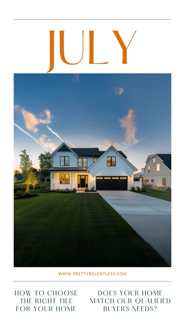 Summer is in full swing and the market is still hot!! Check out July’s Newsletter for local activities and all things TILE. What’s right for your lifestyle and design?