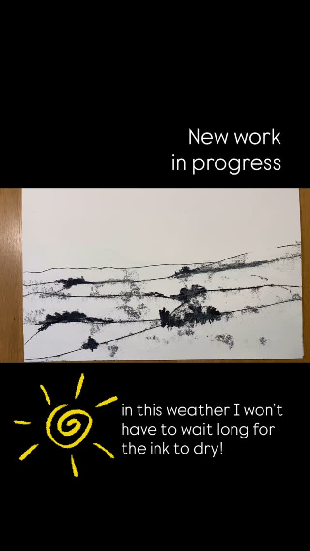 There is something about the power of a line.
I want each horizon line to speak to the positive challenges and growth we face in midlife — not as limits, but as invitations to evolve.
The power of the natural world is that it mirrors our inner shifts — calm, uncertain, beautiful, and bold. So we’ve got this! We just need to keep looking beyond our known, take the risk and own our future…and now back to my own challenges with ink and bleach to work into the skies.
#Monoprint #PrintmakingArt #ContemporaryArt #ArtProcess #LandscapeArt #HorizonSeries #MidlifeArt #ArtAsMetaphor #ArtAndLife #MindfulArt #VisualStorytelling #ArtCollector #EmergingArtist #ModernPrintmaking #CreativeJourney #MidlifeAwakening #MixedMediaArt #ArtReel #InProgressArt