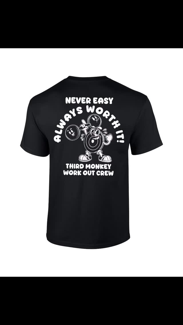 Two gym t shirts
Part motivation
All epic designs and quality cotton T shirts
#fitness #trainhard #crossfit
#3rdmonkeyattitude #3rdmonkey #3mky
#designs #clothing #tshirts