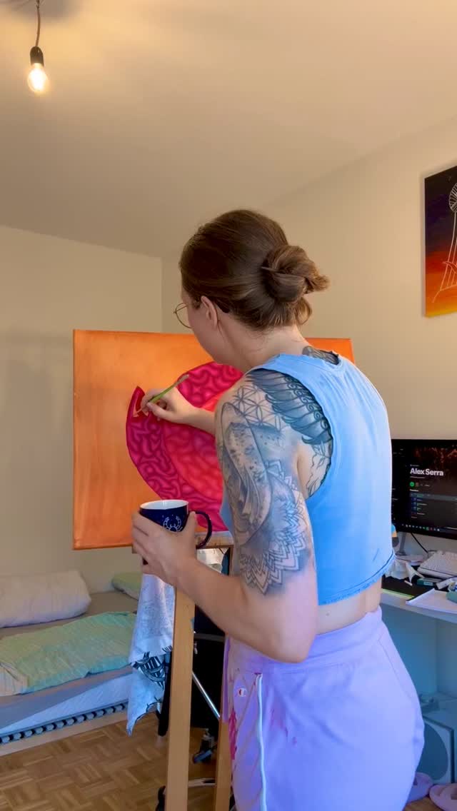 🖌️❤️#abstractart #creativejourney #artinmotion #timelapse #acrylicpainting #colorfulart #inspirecreativity