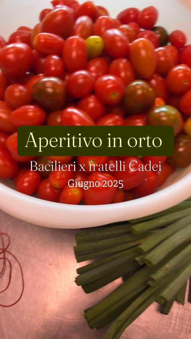 L’aperitivo in orto nasce da due idee, la prima di far conoscere la realtà di un azienda agricola completamente Biologica che coltiva frutta e verdura, rispettando l’ambiente, senza l’utilizzo di pesticidi e garantendo il benessere degli animali.
La seconda era di mostrare attraverso le varie preparazioni che sono state fatte, come le possibilità di mangiare sano e buono possono coincidere in moltissimi casi.
Oltre a tutto ciò siamo stati veramente felici che tutto ciò si sia trasformato anche in un momento di serenità e divertimento condiviso tra tutti i presenti nel rispetto, ovviamente, della natura che ci circondava.
Grazie ☀️
.
.
.
.
#bacilieri #pasticceriabacilieri #pasticceriaartigianale #vegetables #verdure #orto #aperitivo #bio #aziendaagricolabiologica