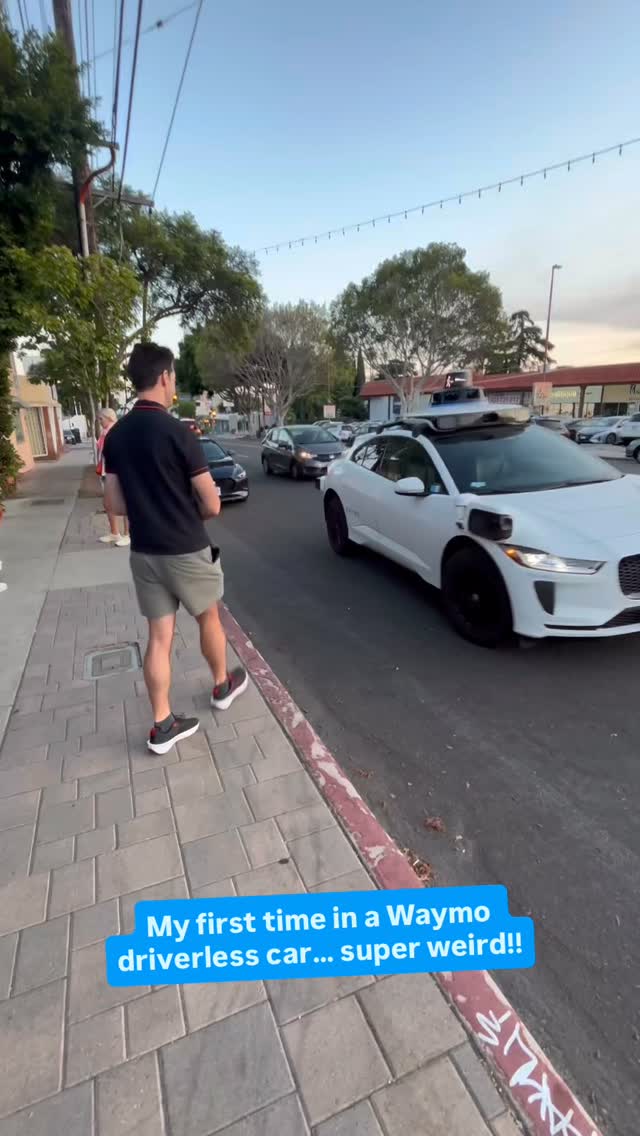Uber. But without a driver. First time in a Waymo (Google’s driverless car).