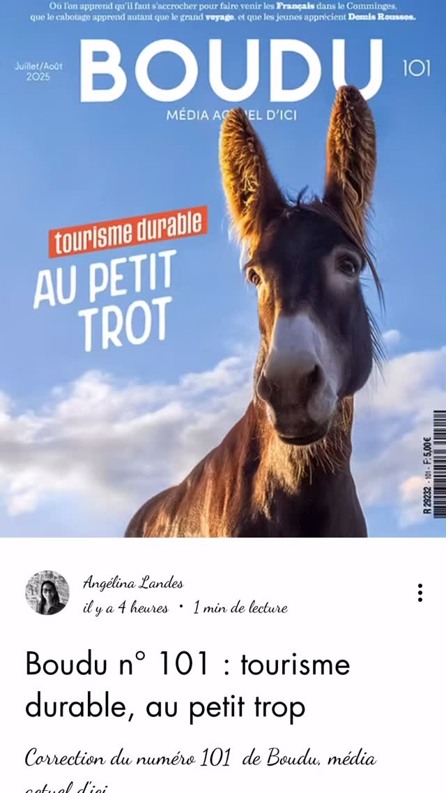 Voilà l’été, voilà l’été !
Au programme :
😎 du tourisme (durable!),
🏉 du sport,
🎶 de la musique (coup de cœur pour @romain_alix),
🍦 des glaces (« c’est la meilleure de Toulouse » a-t-on dit chez moi à propos de @glace_crem_s pendant que je mangeais ma boule cacahuète 🍦) et bien d’autres gourmandises !
Rendez-vous dans votre kiosque le plus proche et surtout très bel été !
@boudumag #toulouse #occitanie #tourisme