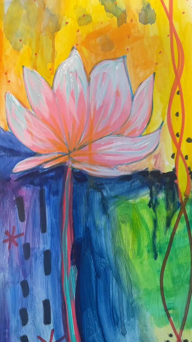 I have to create my way thru this, just paint no plan see what comes! It’s a spiritual practice🪷