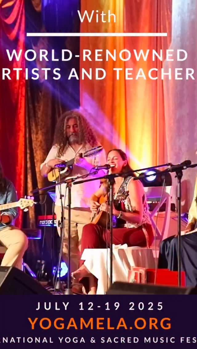 In a few days I travel with Kalyan Mitto to Sweden to join #YogaMela - Europe’s biggest Yoga & Sacred Music Festival in Sweden!
Joining many wonderful artists, friends, teachers, dancers, yogi’s, satsang, cooks, musicians, & people & families from across the world who feel the call to visit this festival & Divinya Community.
Kalyan & I will share a concert & workshop - Vocal Intimacy & we are excited to see what collaborations are created.
Here’s some of the wonderful lineup!
@mirabaiceiba
@snatamkaurkhalsa
@sacredearthmusic
@mcmorrowbrenda
@laeela_music
@manu_om
@kevinjamescarroll
@satyaparvatisai
@premanjalimusic
@kiamilleryoga
@Akyanna
@akahjackson
@Mark pinkus
@Deva talasi
@Mahesh vinayakram