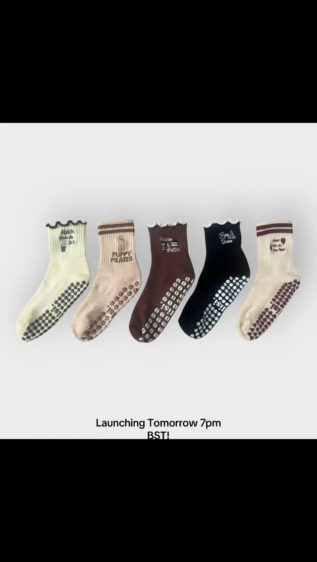 Launching tomorrow! 7pm BST! Don’t miss out - Limited Stock! 🧦
Have you entered our Giveaway?
#pilateslovers #pilates #pilatessocks #brandlaunch #pilatesandlattes #limitedstock #dontmiss #launchday #yogagirl #reformer #reformerpilates