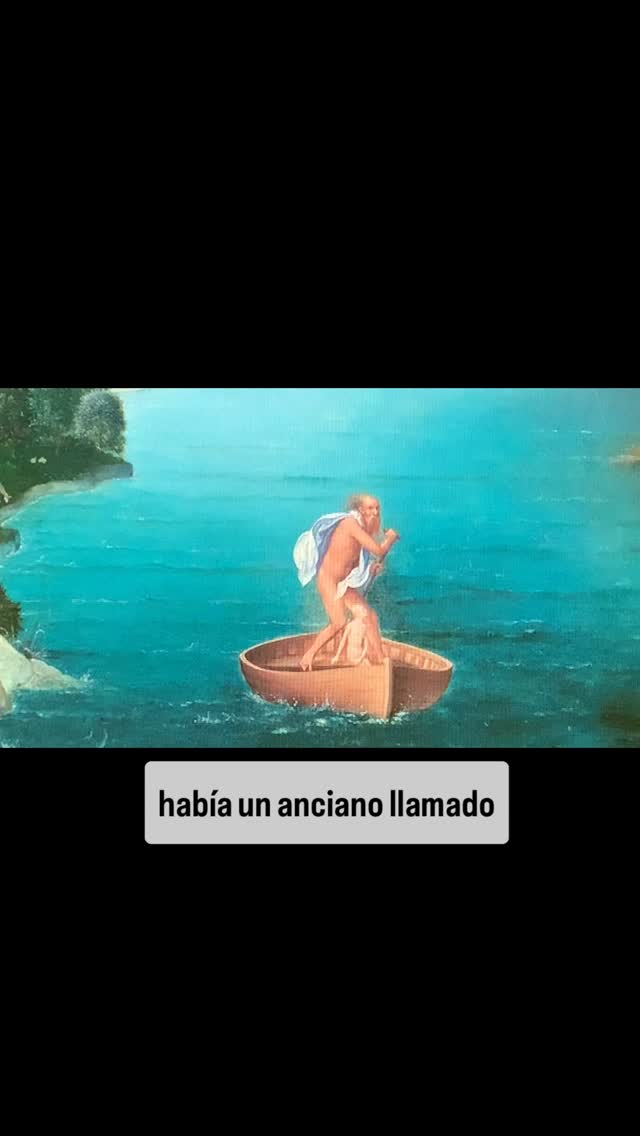 El Paso de la laguna Estigia de Patinir. Lo cuentan Homero o Virgilio: Caronte monta el alma del difunto en su barca y la lleva a esta laguna, donde el muerto debe decidir si escoge el cielo o el infierno.