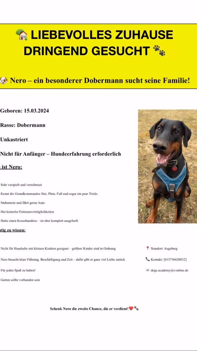 Der Bub hat ein neues Zuhause gefunden. Danke