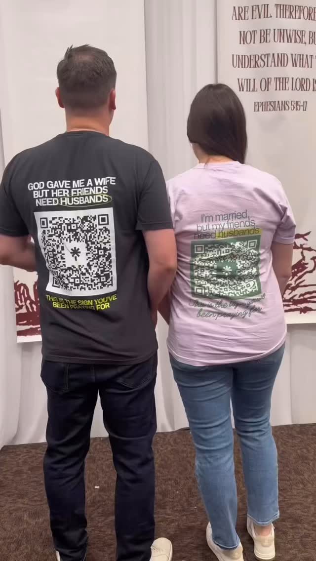 Get yourself friend who would do this for you!!
I mean they don’t need to go all out with QR code shirts, but extra points if they do 😁