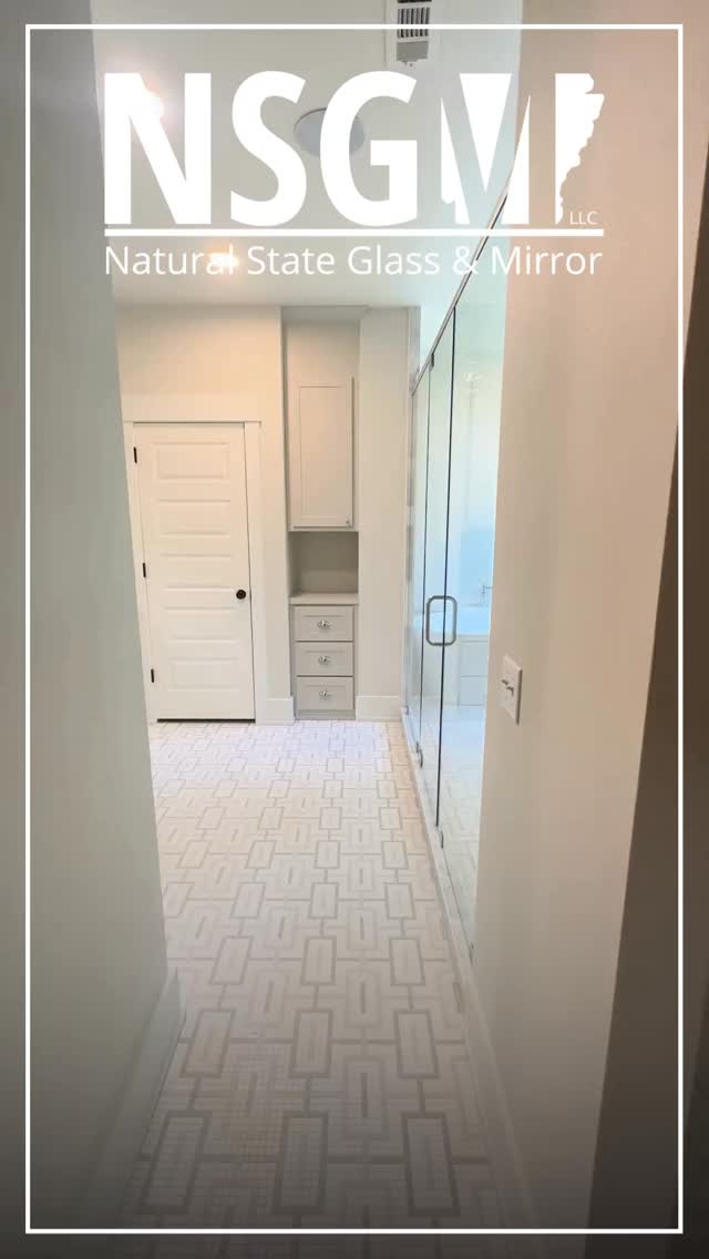 At @nsgm_llc every enclosure we sell is designed completely custom to the bathroom it’s going to live in! This allows for the tightest possible fit and the least amount of silicone and vinyl to fill in the gaps. Ready to see how we can help you elevate your bathroom?
☎️ Call us at 479-856-8500 or 📲request our services online at www.nsgm.net anytime.
Still in the early stages and just want to know your options? One of our professional staff members would be happy to consult with you and provide you with ballpark pricing.
🚙 visit our shower showroom located at 13293 Puppy Creek Rd, Springdale, AR 72762
#naturalstateglassmirror #nwarksmallbusiness #nsgm #glasscompany #nwa #nwarkansas #freeestimates #springdalear #rogersarkansas #bentonvillearkansas #bellavistaarkansas #cavespringsarkansas #fayettevillear #custommade #customshower #customglass #locallyownedandoperated #familyowned #customerfocused #integrity #quality