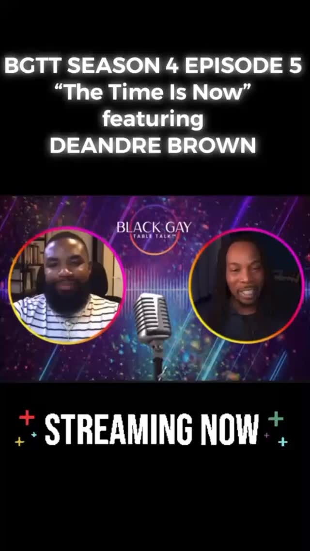 Season 4 Episode 5 will not disappoint! “The Time Is Now” featuring @dretheblueprint_ is streaming now on @youtube !! Link in bio! #blackgaytabletalk #blackgaymen #pride #blacklgbtqia #thegeminihusbands #thebrownsmithagency #share #blackgaymedia