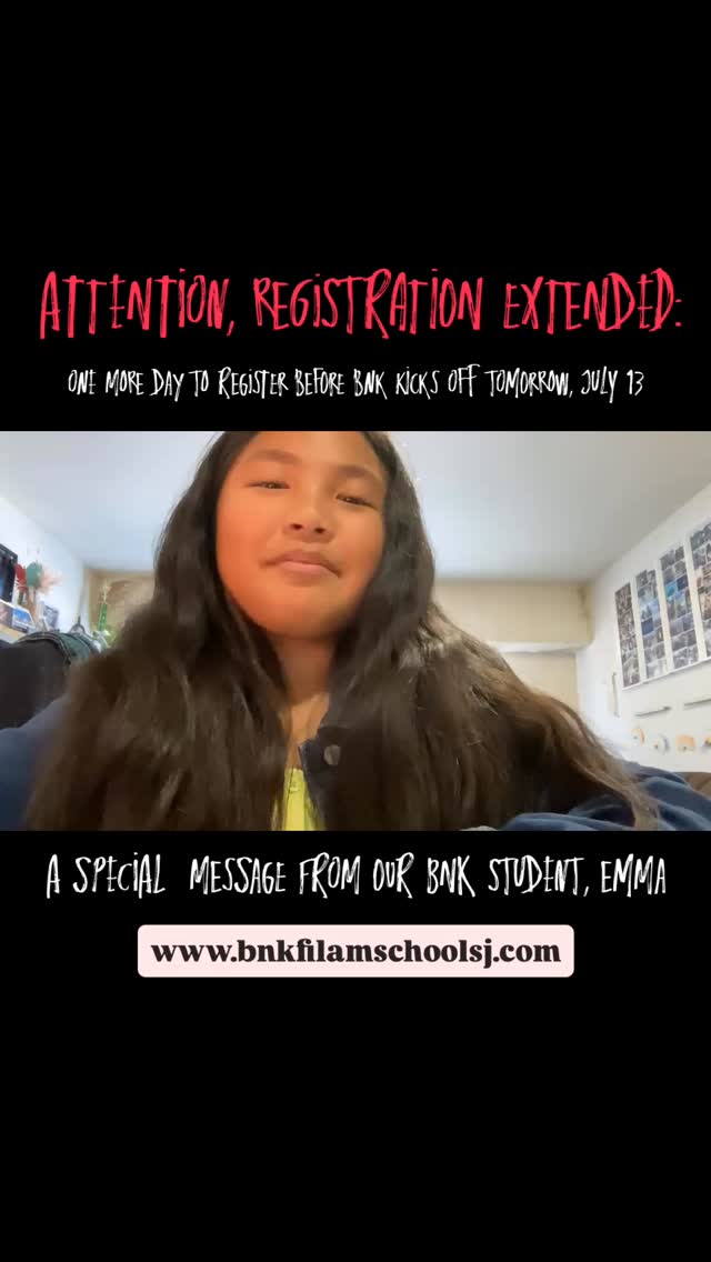 Say what?! One more chance to join BNK?!
That’s right—you heard it! Parents and students have all day Saturday, July 12 to grab a spot in our epic Filipino Summer Program for youth in Kindergarten through 8th grade!
🌟 Maraming Salamat to our student Emma for sharing her heartfelt experience with BNK!
✨ Don’t miss out—register now at www.bnkfilamschoolsj.com!
#bnkfilamschoolsj #filipinoamerican #filamchildren #filamschool #bayaningkabataan #childrenheroes #filameducation #k-8filamschool #elementaryagechildren #culturalschool #summerprogram #filipinoschool #knowhistoryknowself #nohistorynoself #payitforward #nextgenerationfilams #filamyouth #proudfilipinx