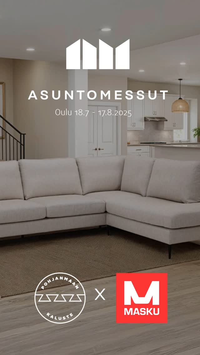 Asuntomessut Oulussa 18.7-17.8.2025!
Pohjanmaan tuotteita kattavasti esillä @maskun_kalustetalo messuteltassa ❤️
Tervetuloa messukaupoille! 😍
#pohjanmaan #pohjanmaankaluste #asuntomessut