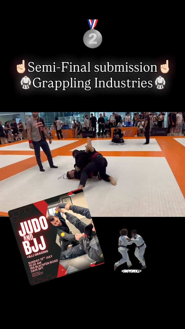 Textbook finish from Coach @gaberibeirobjj in the Semifinals of Grappling industries #checkmatbjj #bjj #ibjjf #fighting #armbar #grapplingindustries #grappling