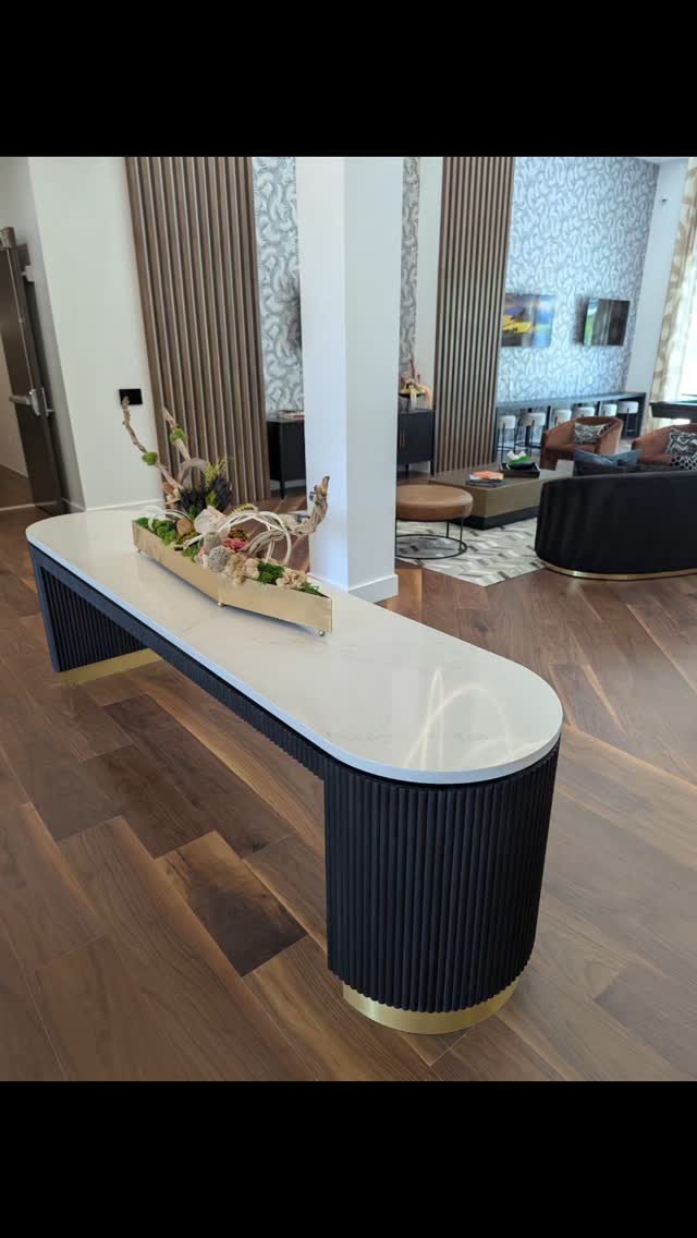 Checked on a project while in Dallas. Common area pieces for an apartment complex in outside Dallas.