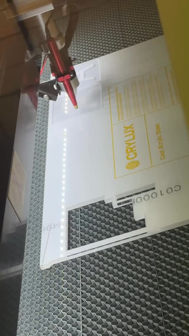 First new addition to the machinery line up here @acrylicdesignltd with another new machine coming in August but first we must build a room to house the new beast..it’s all happening 🙈🙈🙈 now we still have our large bed laser machine but we figured it was time to expand with another addition #laserengraving #newmachinery #irishmanufacturing #inhouseproduction