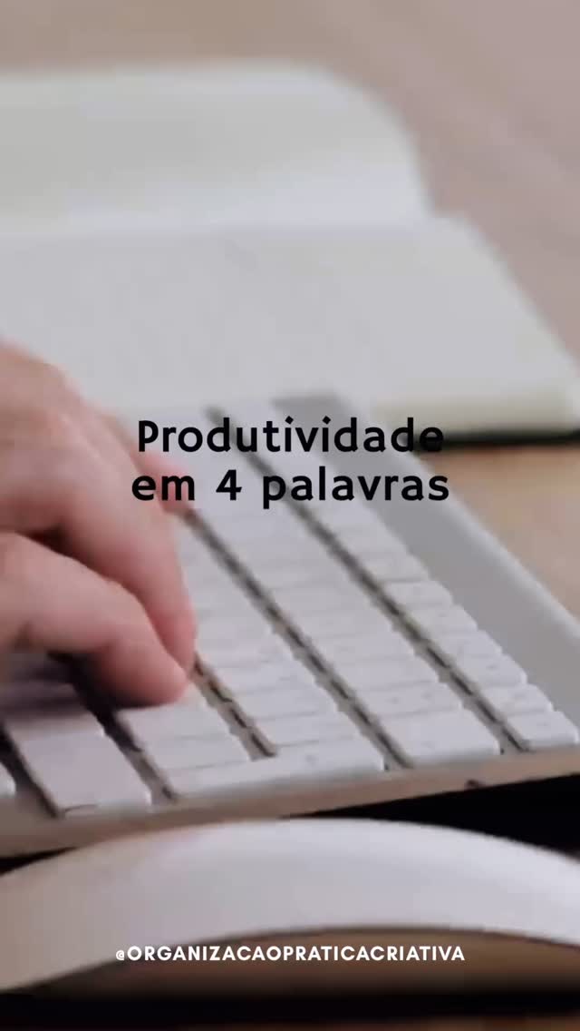 Produtividade em 4 palavras:
✅ Planejamento
✅ Organização
✅ Execução
✅ Conclusão
#estilodevida #bemestar #produtividade #tempo #planejamento #organizacaopraticacriativa #personalorganizersp #organizaçãosp #organização