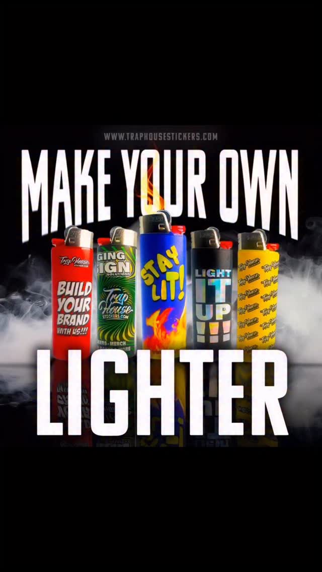 Stay lit with your own custom lighter ๐ฅ Order now!
๐WWW.TRAPHOUSESTICKERS.COM๐
#customlighter #mecheropersonalizado #encendedores #traphousestickers #merchandising