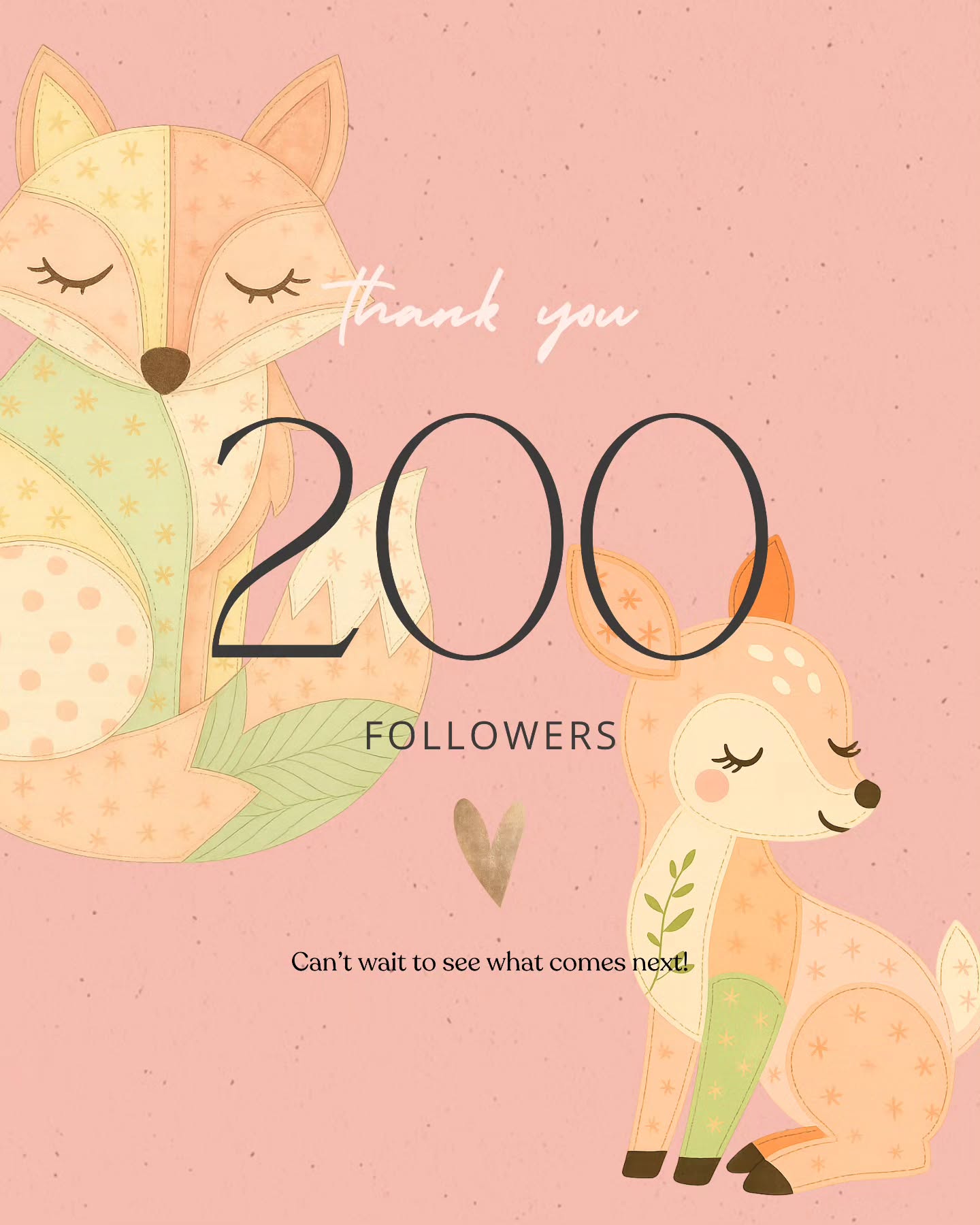 200 of you. Two hundred taps on that follow button.
That might sound small — but to me, it’s proof we’re growing, we’re connecting, and we’re creating something real together.
This space is still tiny, but it’s full of heart.
Thank you for being here — I can’t wait to see what comes next. 🌿🧡
#RaeAndBeeStore #MilestoneMoment #CreativeMama #MontessoriInspired #GentleParenting #SmallShopCelebration #SlowGrowthMatters #QuiltedForest