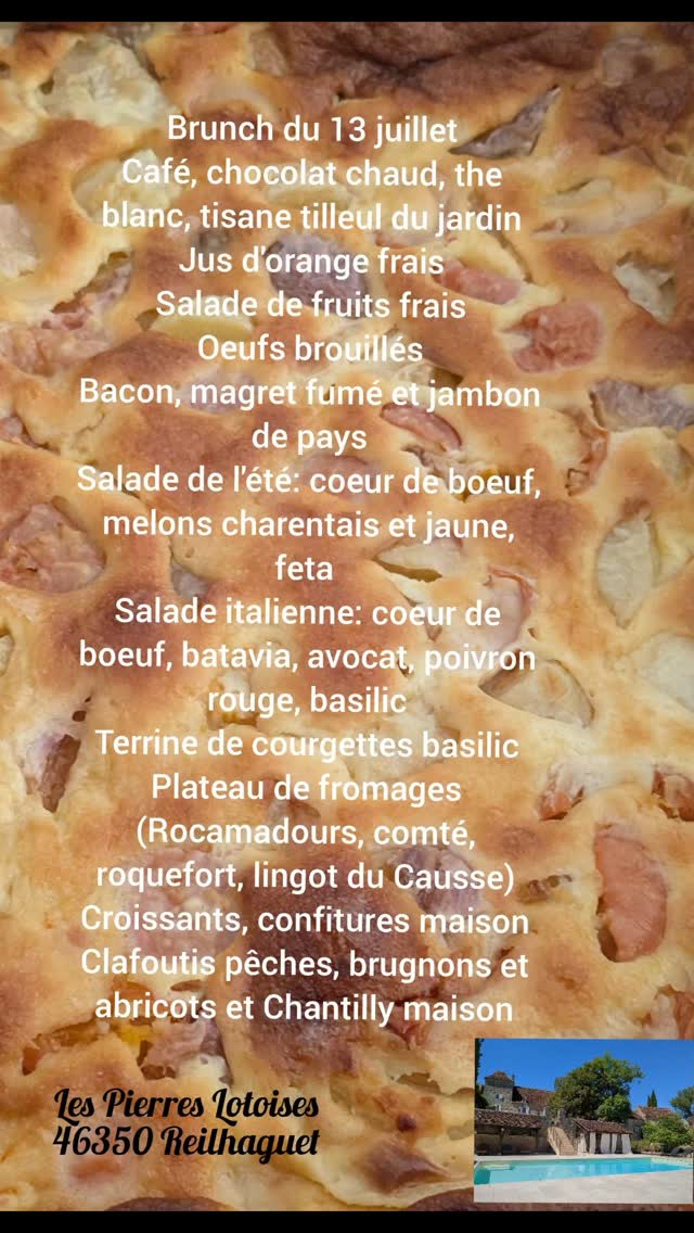 Les brunch de l'été aux Pierres Lotoises, c'est comme ça ! #lespierreslotoises #gitesetchambresdhotes #occitanietourisme #enjoylife #brunchtime #brunchdudimanche #brunchintourism #travelling #happyholidays #francetourisme #francetraveller #homecooking #seasonalfood