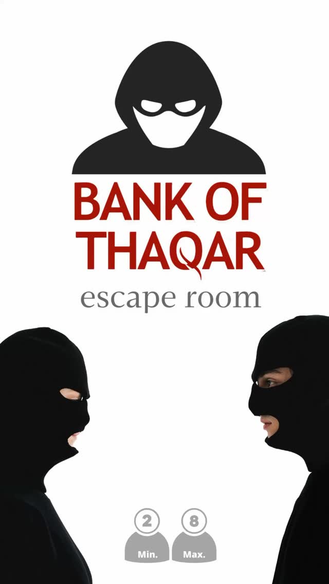 ENTRA AL BANC… SI ETS CAPAÇ DE ROBAR!
💰 El Bank of Thaqar t’obre les portes… però potser no te les tornarà a obrir!
⏱ 60 minuts.
🔐 Codis, trampes i enigmes.
🎯 Un objectiu: Robar la joia del President de Thaqar.
💣 Pensa ràpid, actua millor… o queda’t atrapat.
📍 Barcelona – Missionleak Escape Rooms
📅 Reserva ara a missionleak.com
#BankOfThaqar #EscapeRoomBarcelona #Missionleak #AdrenalinaEnViu #TeamEscape