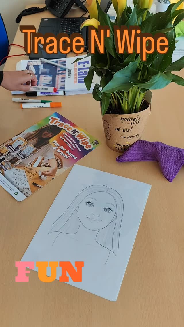 Have fun tracing with Trace N' Wipe. Reuse the same template over and over again, thus saving on waste and printing costs.
#schoolsupplies #elamproducts #fun #tracenwipe #whiteboard #tracing #drywipe