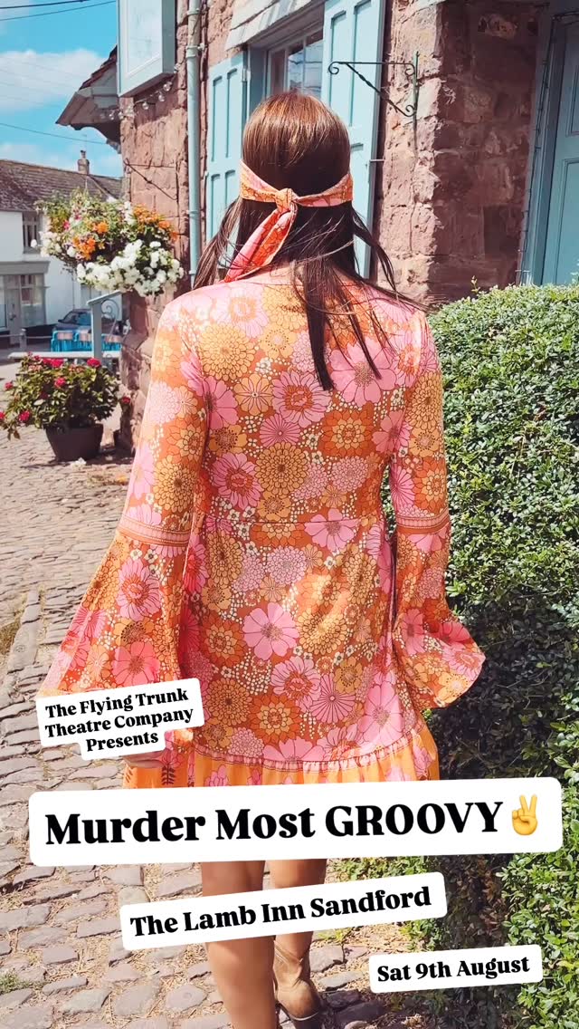 Join us & step back into the Summer of ’69 for a killer night out you’ll never forget!
The Flying Trunk Theatre Company presents Murder Most Groovy, an immersive dinner theatre murder mystery set against a backdrop of peace, love…and death.
Enjoy a delicious three-course meal and three hours of theatrical entertainment as you and your fellow diners try to solve the crime: Who dunnit? And why?
Saturday 9th August, 7pm–10pm
The Lamb Inn, Sandford, EX17 4LW
Tickets: £35
Book now and get ready to unleash your inner detective:
www.flyingtrunktheatre.com/bookings
Peace. Love. Death. ✌️☮️💀
@creditoninandaround
@lambinnstagram
#immersiveexperience #liveshows #murdermystery #nightout #devonevents #middevon #theatrecompany #workingactor #dinnerandashow