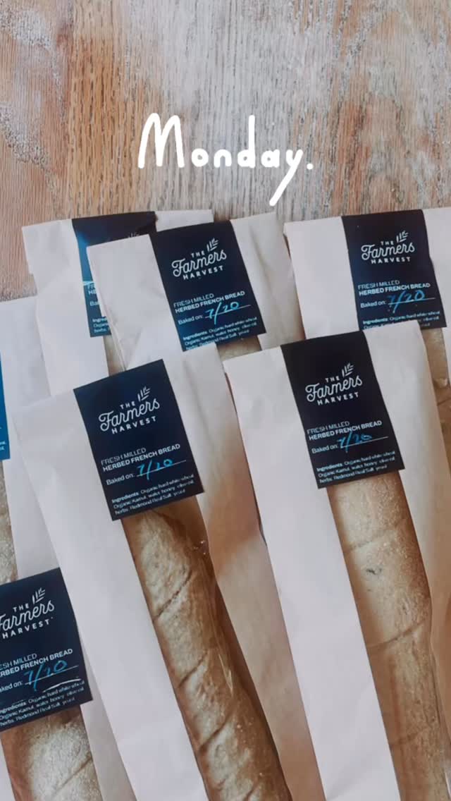 It’s Monday! Don’t forget to pickup your FRESH MILLED bread today @thebeefstoreada Herbed French bread is available as well! 🥖
#freshmilled #nutrientdense #breadishealthfood #thefarmersharvest #stoneground #dailybread