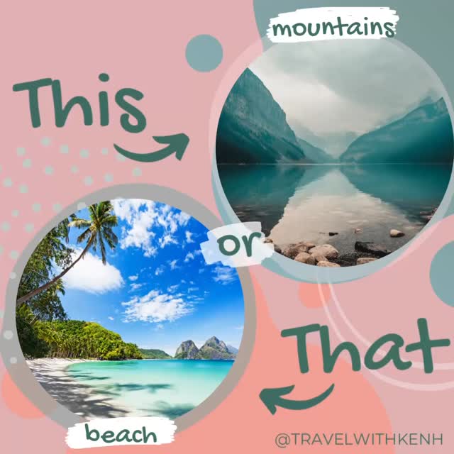 Let’s settle the debate 🌍✨
When it’s time to unwind, where are you headed—
🏖️ toes in the sand or 🏔️ fresh mountain air?
Drop your pick in the poll and tag a friend who’d choose the opposite! 👀💬
#TravelWithKenH #BeachVsMountain #ThisOrThat #WhereToGoWednesday