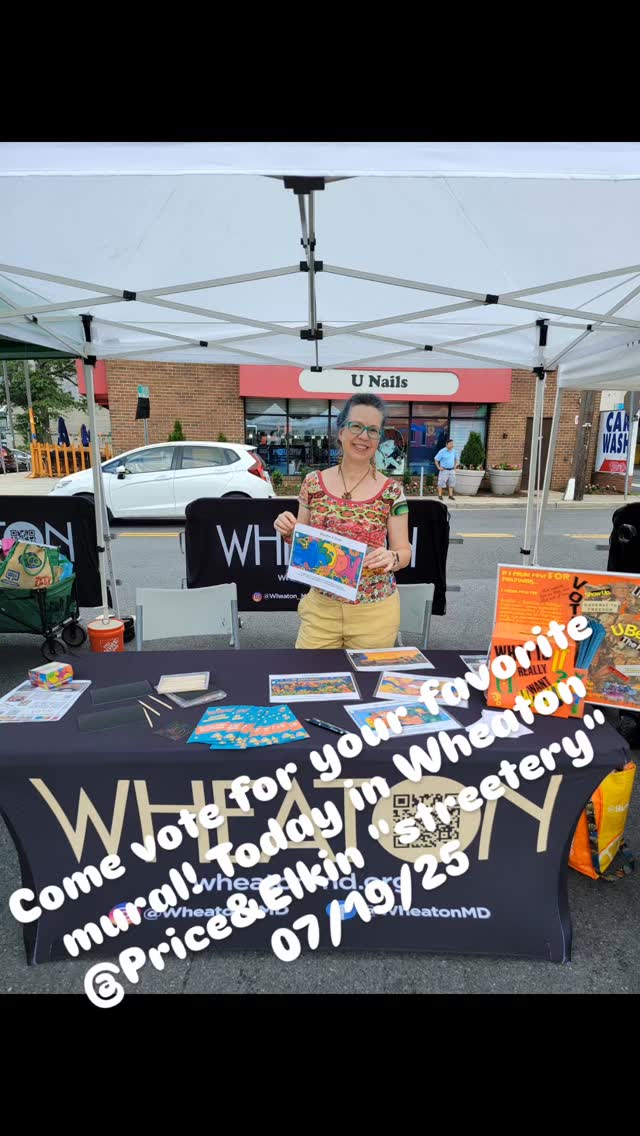 Voting is open for a community mural. Today cast your ballot in person during the Wheaton @Price&Elkin Streetery" event.