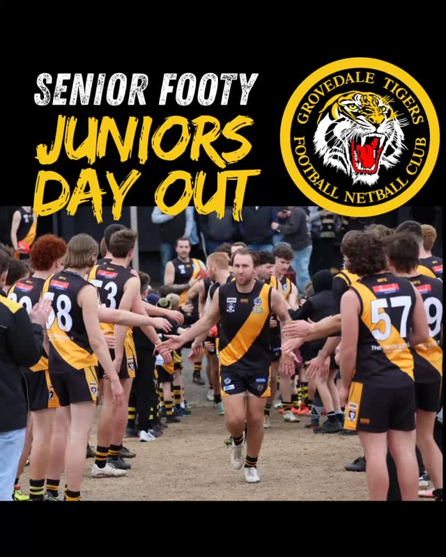 Juniors Day Out at the footy. What a day 💛🖤