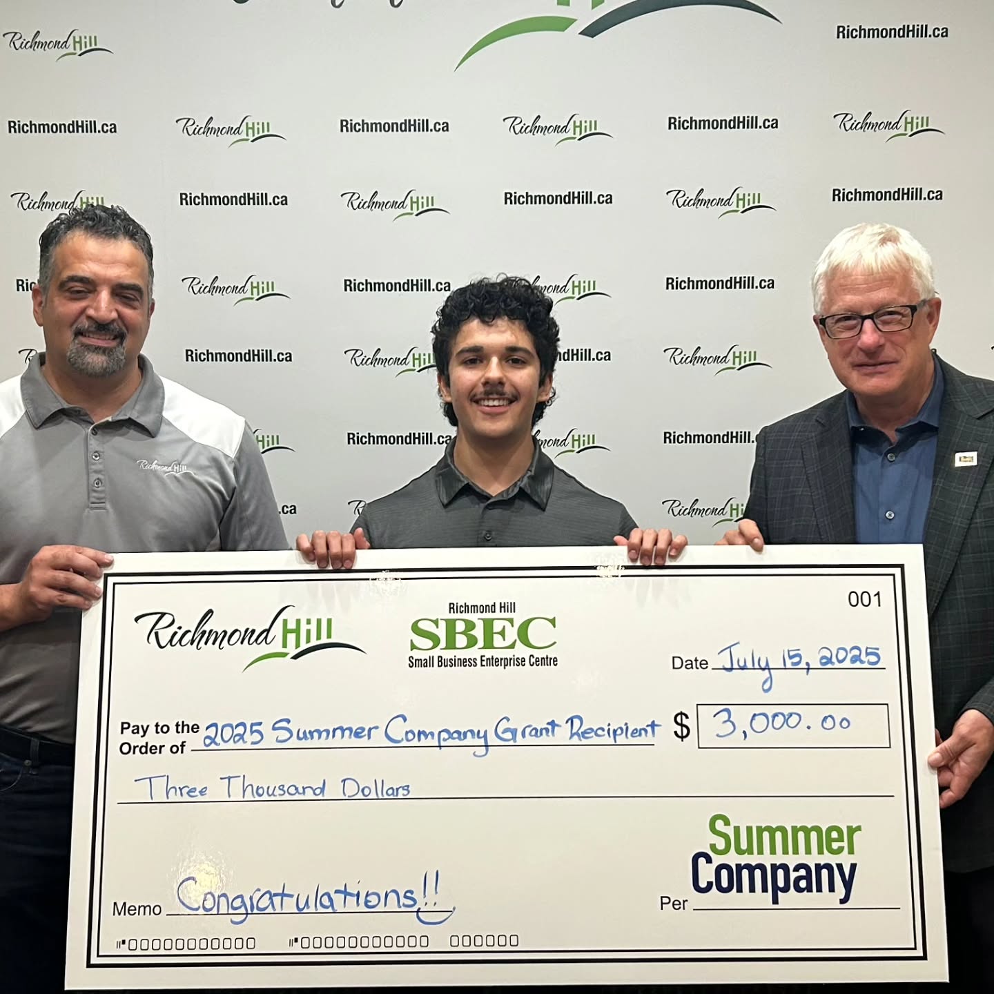 Stratoview Media Solutions is OPEN FOR BUSINESS! I'm promoting the business live at the Richmond Hill Ribfest this weekend. Drop by to check it out!
Photos - I had the great privilege of attending the opening ceremony for Richmond Hill's Summer Company grant recipients and had the honor to receive a certificate of achievement from Mayor David West!