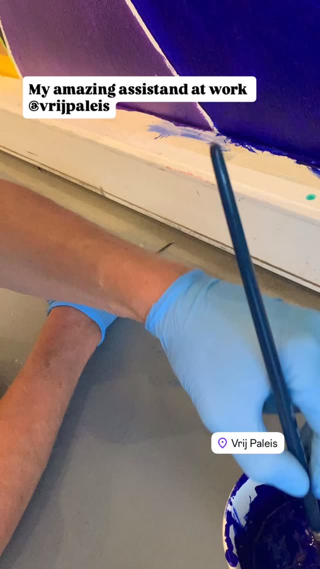 So greatful to being assisted by my mega mattie Rein. Couldn’t have doen it without him❣️ #grateful #art #friendship #love