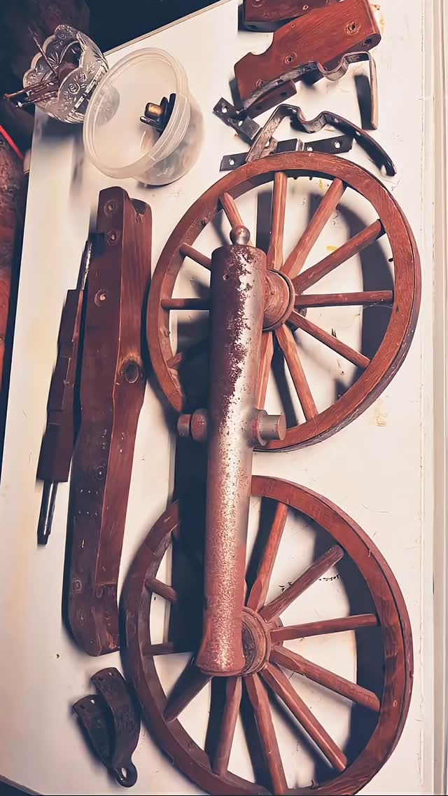Cannon Restoration #gunsmithing #andersonsc #cannon #cannonball