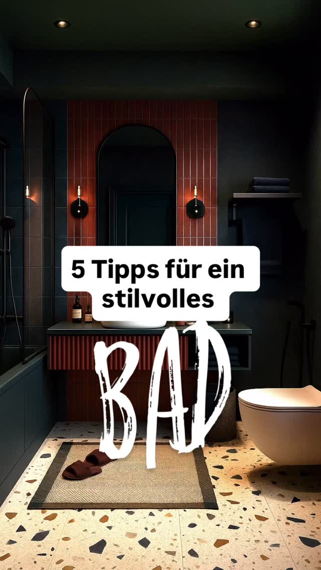 1️⃣Setze auf Kontraste:
Dunkle und helle Elemente im Mix schaffen Spannung und Tiefe – so wirkt dein Bad direkt hochwertiger.
2️⃣Wähle besondere Materialien:
Ob Terrazzo, strukturierte Fliesen oder matte Oberflächen – Materialien mit Charakter machen den Unterschied.
3️⃣Licht ist Gestaltung:
Kombiniere Spots, Wandleuchten und indirektes Licht – so wird dein Bad nicht nur funktional, sondern auch stimmungsvoll.
4️⃣Dekoration dosieren:
Wenige, ausgewählte Accessoires wie Vasen, Handseifen oder Kerzen bringen Persönlichkeit – ohne zu überladen.
5️⃣Design trifft Alltag:
Clevere Stauraumlösungen und gut platzierte Ablagen sorgen dafür, dass dein Bad nicht nur schön, sondern auch praktisch ist.
Speicher dir den Beitrag als Erinnerung oder schreib mir, wenn du dein Badezimmer neu denken willst!☺️
#badezimmerideen #interiortipps #deinwunschraum