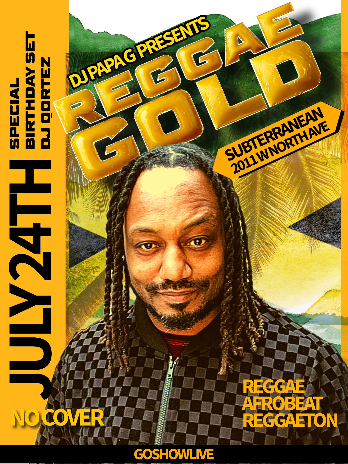 Thursday July 24th I'll be spinning Reggae @subtchicago w @dj_papa_g
SPECIAL BIRTHDAY set.