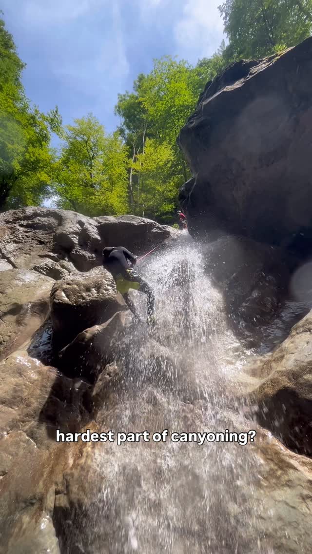FAQ: the hardest part of canyoning?
#canyoning #outdooradventures #outdoorfun #neoprenanzug #faq #wasserfall #abseilen #urlaubinvorarlberg