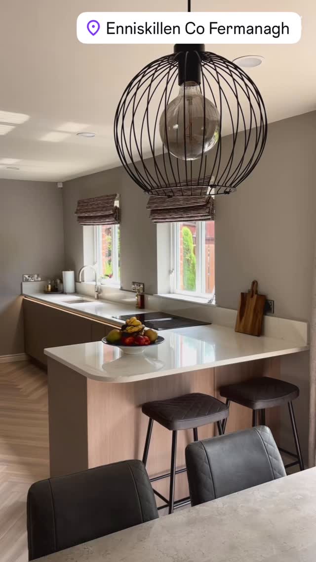 Sleek. Refined. Built around modern living.
This recent project showcases our contemporary German kitchen range – combining innovative design with seamless functionality.
Featuring:
– True handleless design for a clean, minimalist aesthetic
– Tinted glass display unit for subtle contrast and style
– Durable quartz worktops with a premium finish
– Double door larder unit offering generous, organised storage
– Ovens at eye level for everyday ease and ergonomic use
Precision engineered. Expertly installed. Designed for life.
#DunlopKitchens #GermanKitchens #ContemporaryKitchen #HandlelessDesign #KitchenInspo #QuartzWorktops #ModernLiving #KitchenStorage #InteriorDesign #LarderUnit #TintedGlass #KitchenReel #kitchendesignnorthernireland #kitchensfermanagh